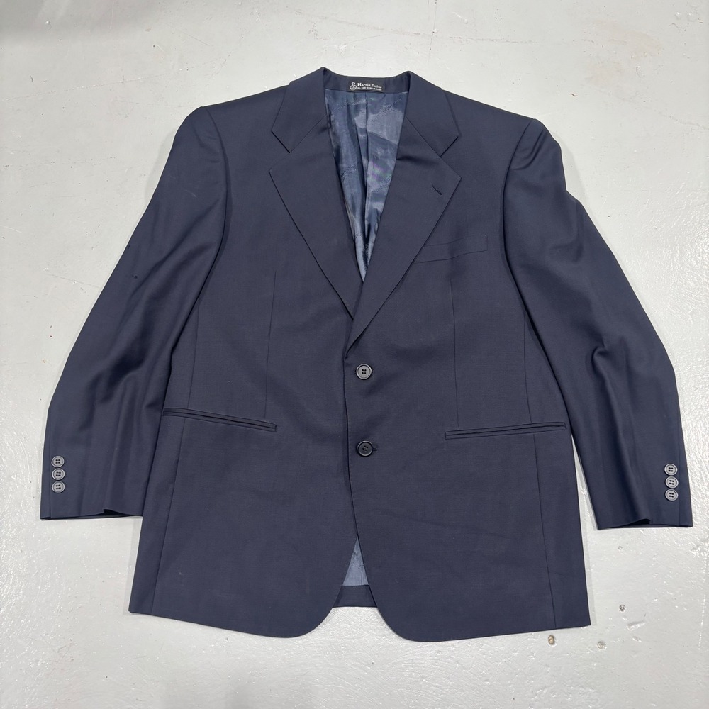 Harris Tailor Ermenegildo Zegna High Performance Navy Wool Blazer Sport Coat